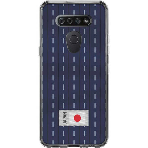 Japan Soccer Flag LG K51/Q51 Clear Case